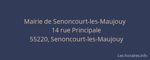Mairie de Senoncourt-les-Maujouy