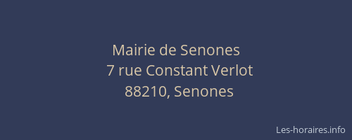 Mairie de Senones