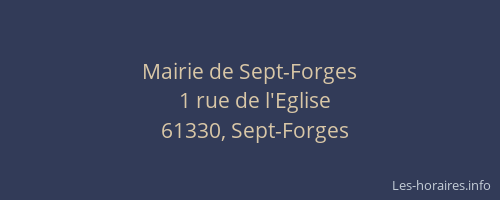 Mairie de Sept-Forges