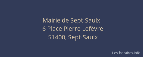 Mairie de Sept-Saulx