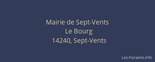 Mairie de Sept-Vents