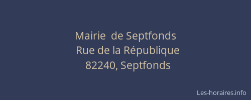 Mairie  de Septfonds