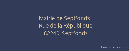 Mairie de Septfonds
