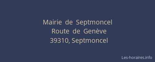 Mairie  de  Septmoncel