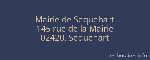 Mairie de Sequehart