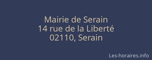 Mairie de Serain