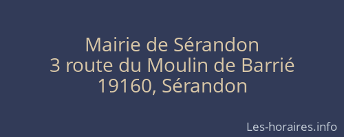 Mairie de Sérandon
