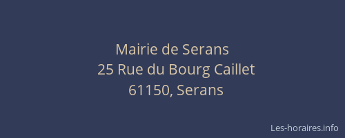 Mairie de Serans