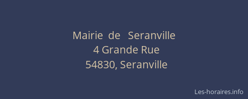 Mairie  de   Seranville