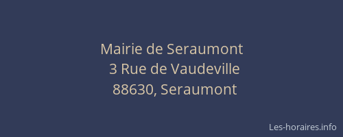 Mairie de Seraumont