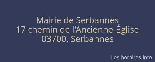 Mairie de Serbannes
