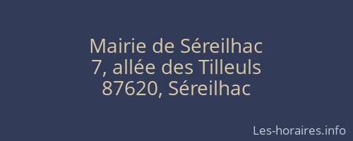 Mairie de Séreilhac