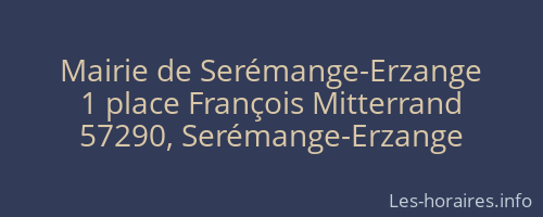 Mairie de Serémange-Erzange