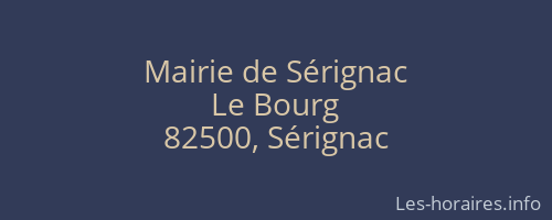 Mairie de Sérignac