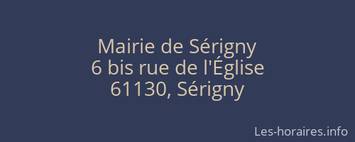 Mairie de Sérigny