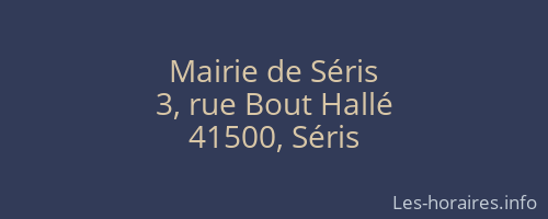 Mairie de Séris