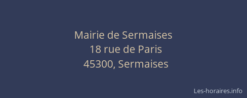 Mairie de Sermaises