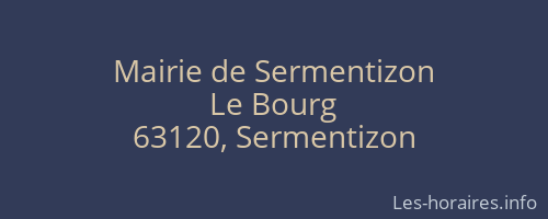 Mairie de Sermentizon