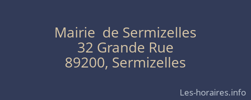 Mairie  de Sermizelles