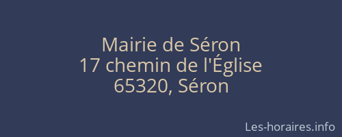 Mairie de Séron
