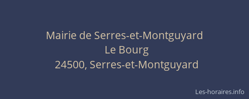 Mairie de Serres-et-Montguyard