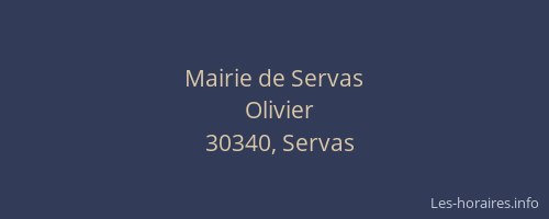 Mairie de Servas