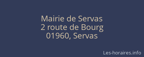 Mairie de Servas