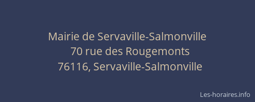 Mairie de Servaville-Salmonville