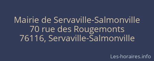 Mairie de Servaville-Salmonville