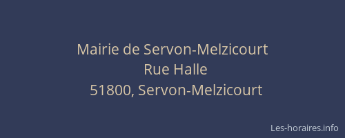 Mairie de Servon-Melzicourt