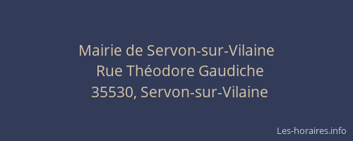 Mairie de Servon-sur-Vilaine