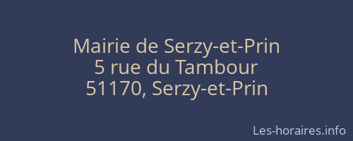 Mairie de Serzy-et-Prin