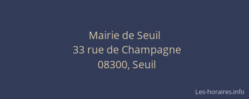 Mairie de Seuil