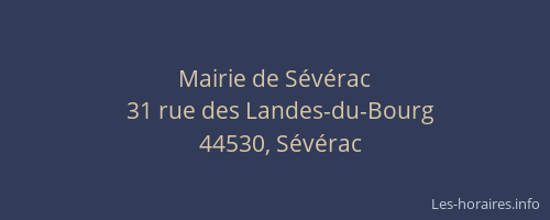 Mairie de Sévérac