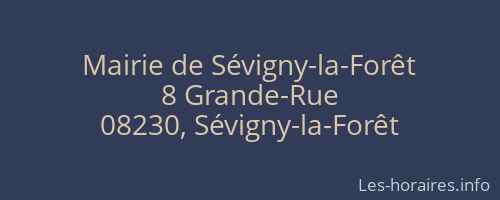 Mairie de Sévigny-la-Forêt