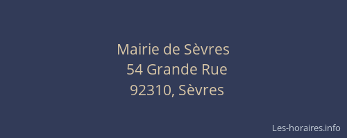 Mairie de Sèvres
