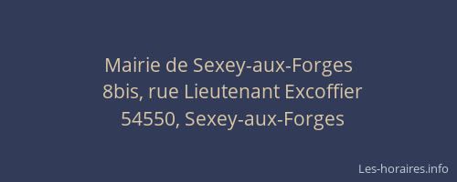 Mairie de Sexey-aux-Forges