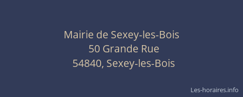 Mairie de Sexey-les-Bois