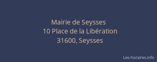 Mairie de Seysses