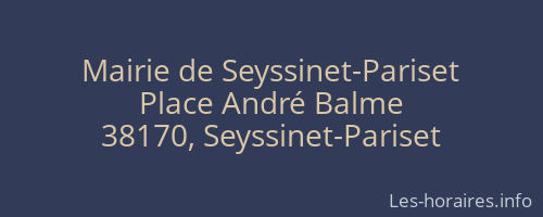 Mairie de Seyssinet-Pariset