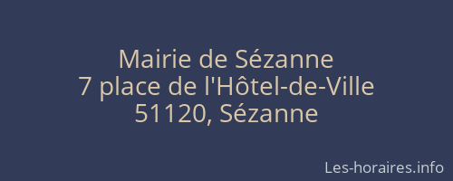 Mairie de Sézanne