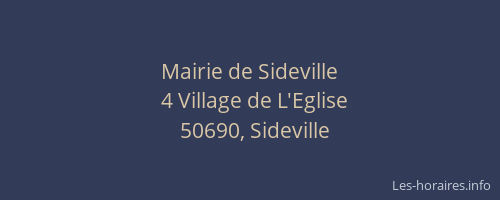 Mairie de Sideville