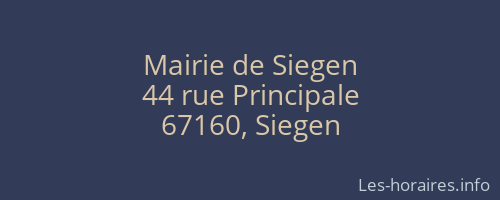 Mairie de Siegen