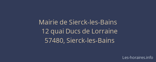 Mairie de Sierck-les-Bains
