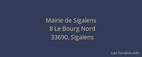Mairie de Sigalens