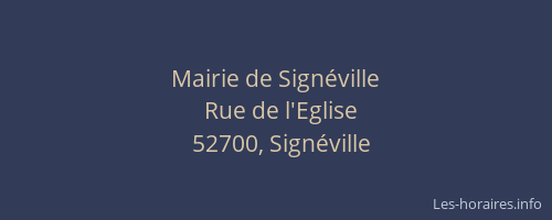 Mairie de Sign&eacute;ville