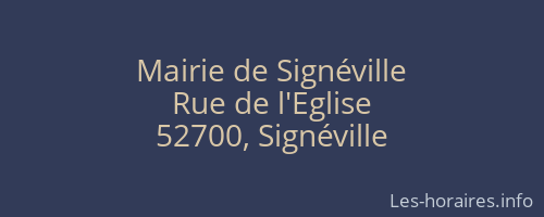 Mairie de Signéville