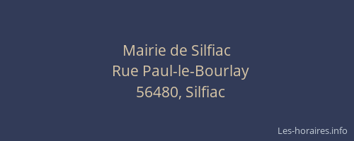 Mairie de Silfiac