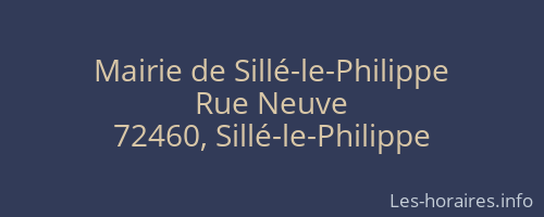 Mairie de Sillé-le-Philippe