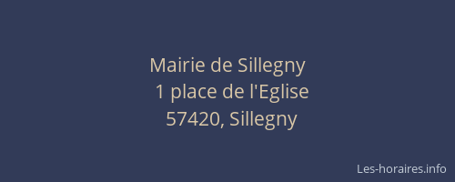 Mairie de Sillegny